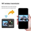5K Dual-Screen Waterproof Sports Camera with Touchscreen, Cycling EIS Stabilization, and WiFi Sync