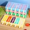 Silikon Eis am Stiel Formen 5 Mulden mit Stielen Eiscreme Maker DIY Fruchtgelee Puddingform Tragbare Küchenwerkzeuge Sommerdesserts