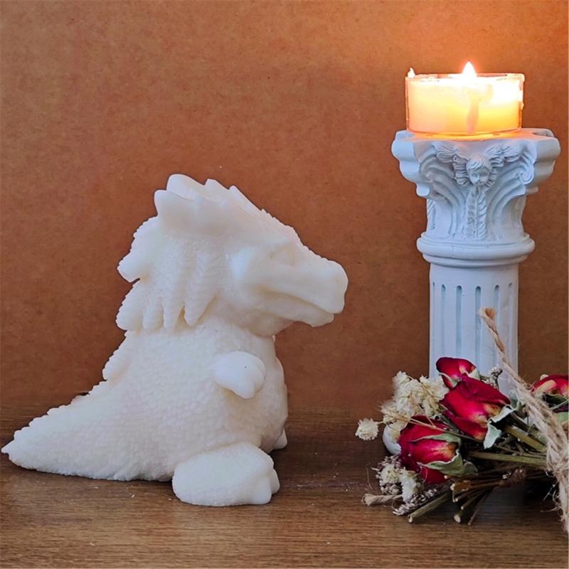 Flexible Sturdy Silicone Mould Fashion Accessory for Making Unique Dinosaur Shaped Candle and Home Decorations