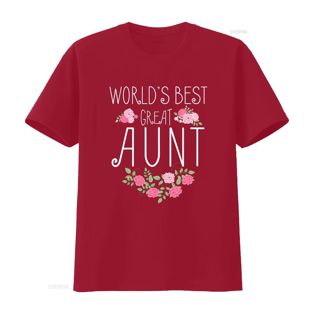 Family World s Best Great AunT T Shirt Funny Auntie Ever  vintage Washed Versatile Casual homme fashion Slightly Unisex