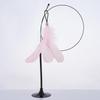 Cat Teaser Stick with Bell, Bite-Resistant Feather, Suction Cup, Self-Entertainment Toy