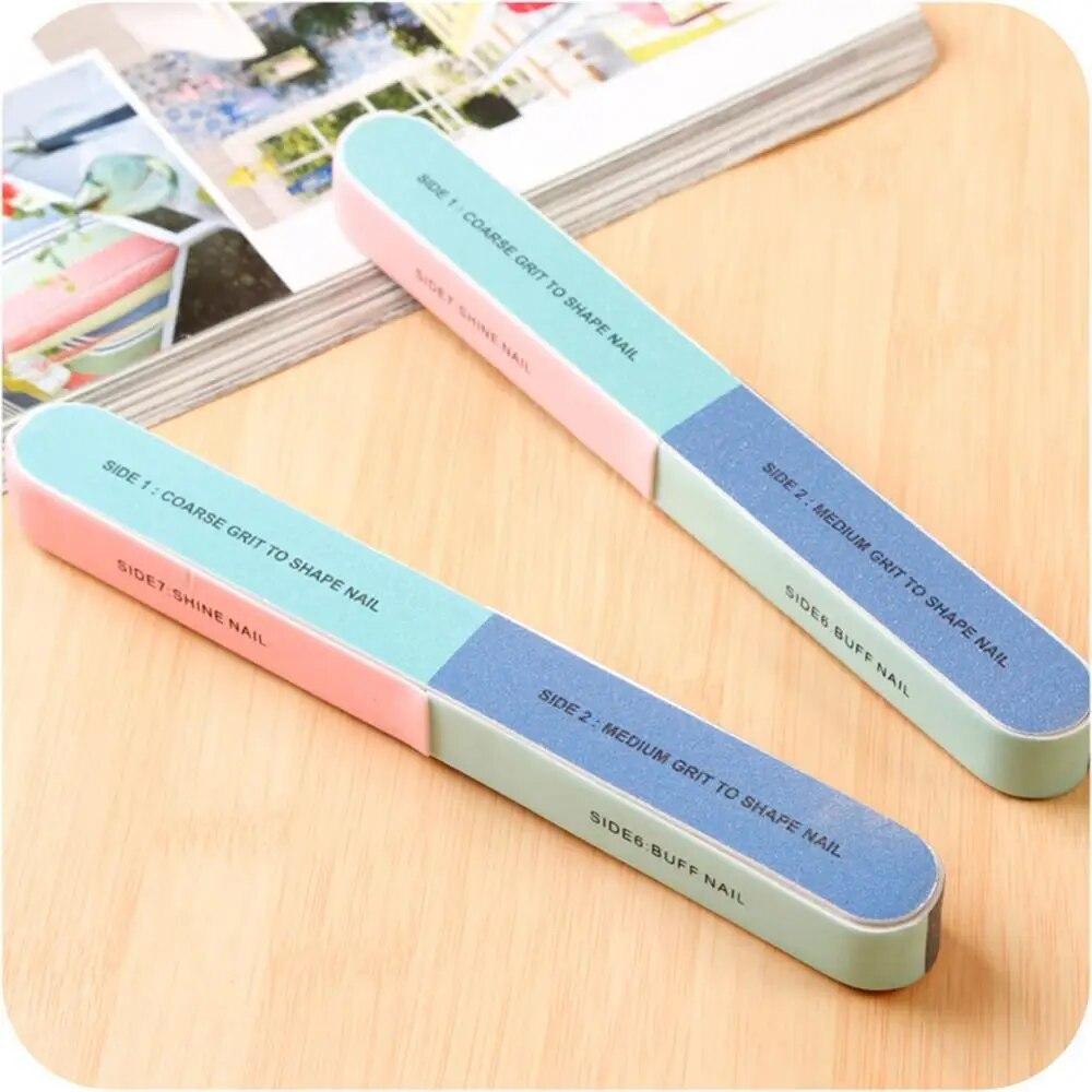 Nail Polish Buffer Nail Art Sanding Files Buffer Block Manicure Pedicure Tools Sand Surface Sponge Nail File