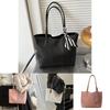 Stylish Minimalist Shoulder Tote Bag For Women With Large Capacity In Black White Brown Pink And Khaki For Everyday Use