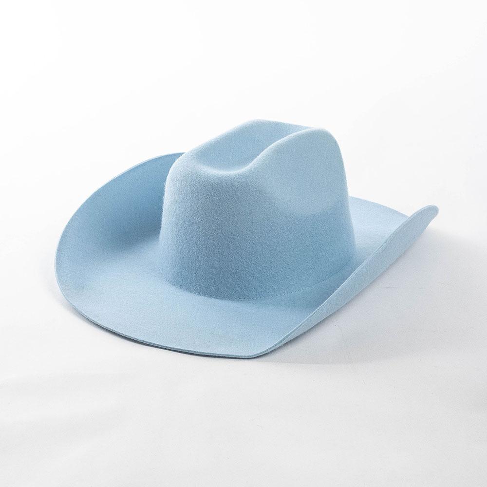 USPOP Chapeau de Cowboy 100% Laine Unisexe Chapeau Feutre à Large Bord Couleur Unie Style Fedora Classique Plusieurs Tailles S–XL Automne Hiver