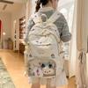 New high-value backpack female cute transparent dachshund dog backpack large-capacity casual schoolbag female