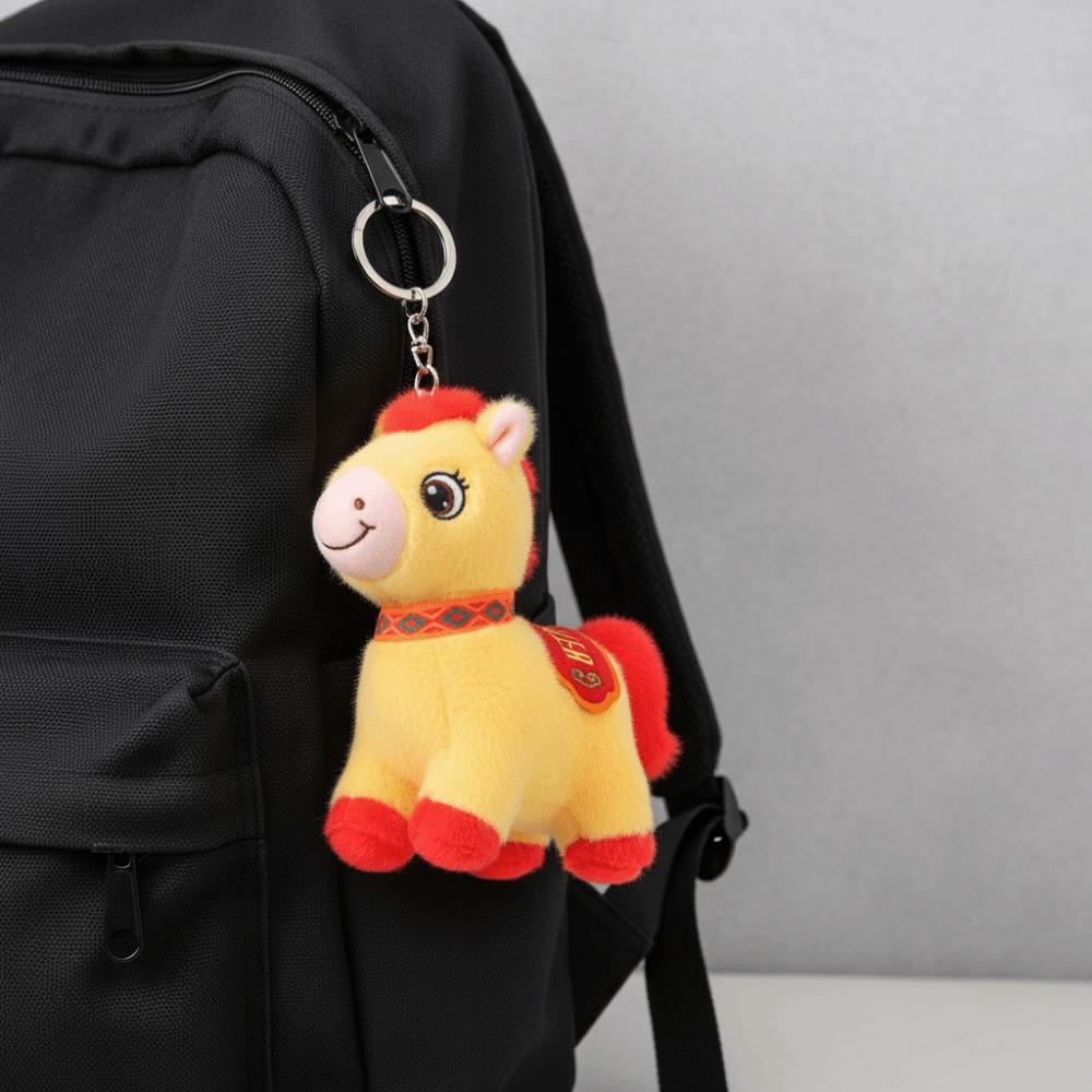 Chinese Style Lucky Pony Pendant PP Cotton Chinese Horse Plush Doll  Festive Decor