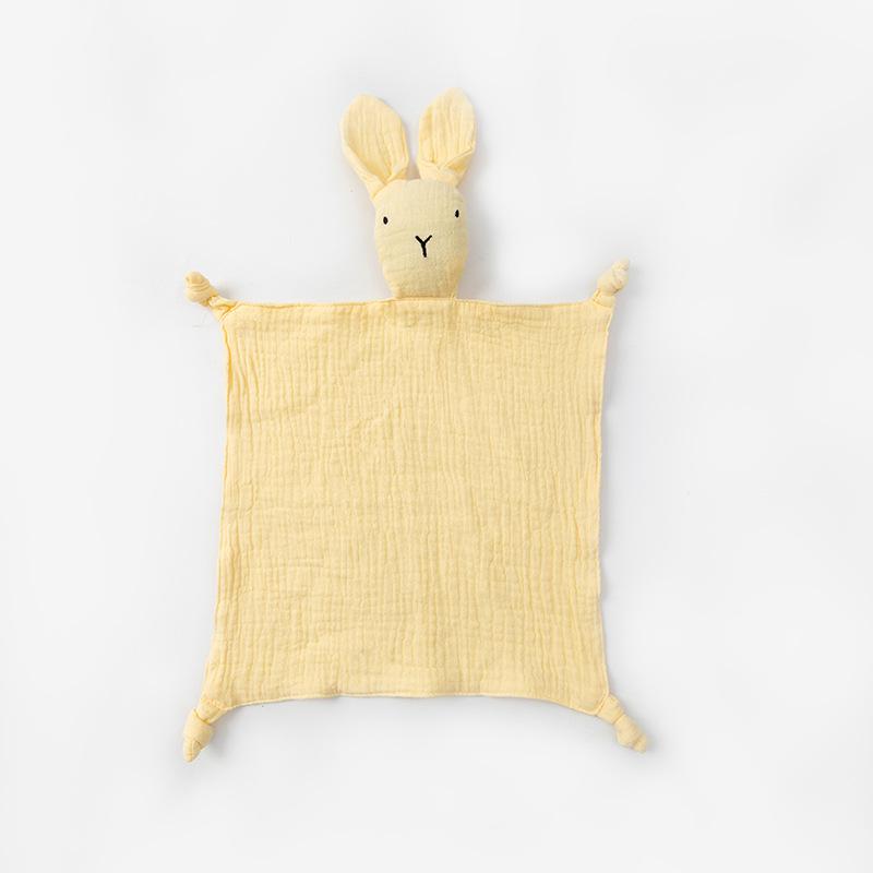 Pure Cotton Baby Comfort Blanket & Rabbit Doll Sleep Companion