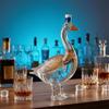 Goose Bird Shape Whiskey Decanter 3D Glass Animal Liquor Bottle