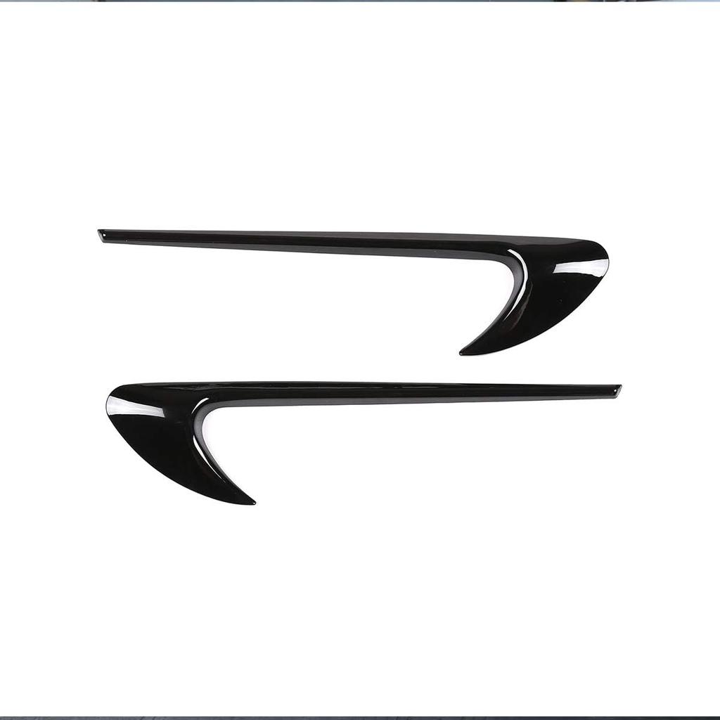 LLKUANG AMG Style Side Air Vent Fender Trim for Mercedes Benz C E GLC Class W205 W213 X253 (Glossy Black)