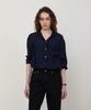 STEP AROUND Oversize Dressy Shirt_Navy