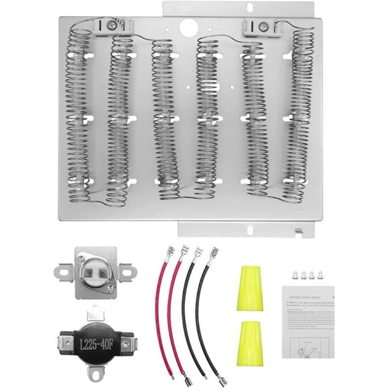 Upgraded Dryer Heating Element Kit Dryer Part Replacement 503978 Heating Element Dryer Easy Installation Accessories