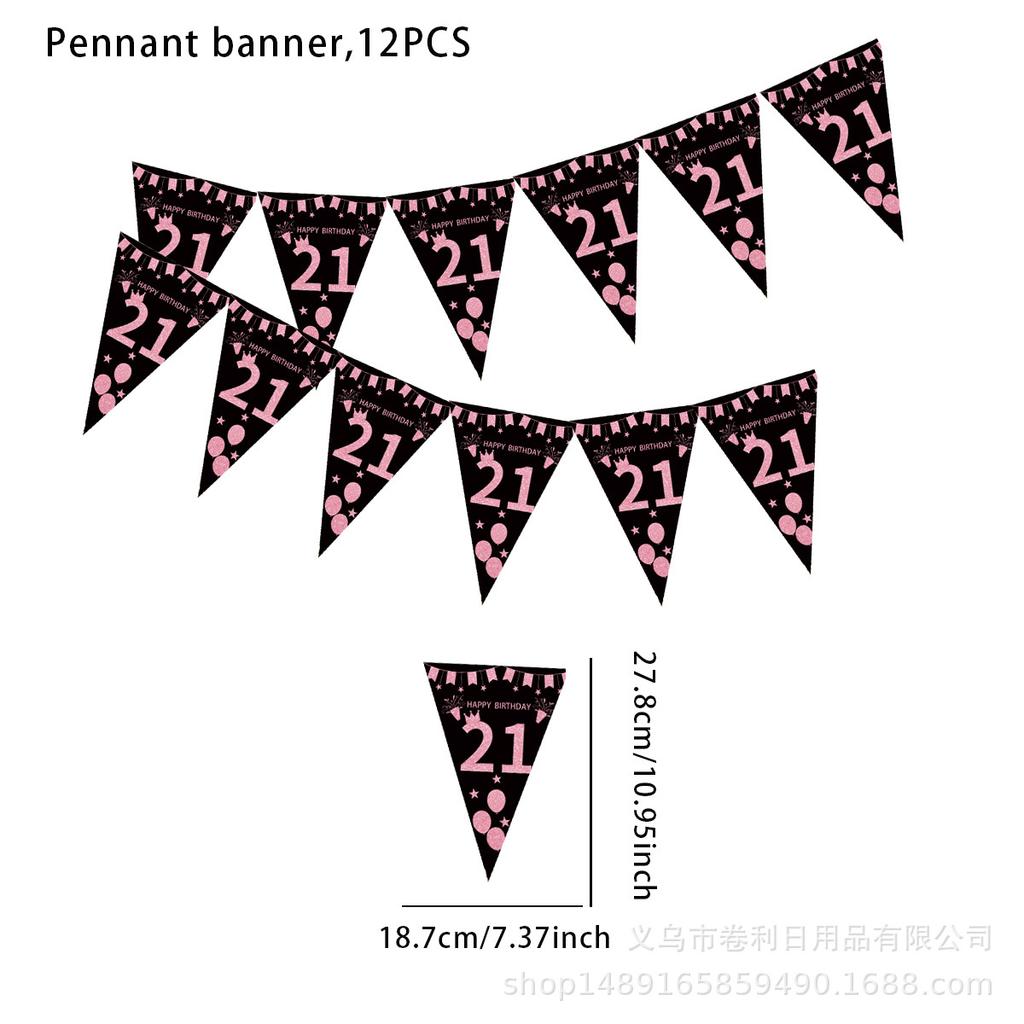 Punkt Schwarz Pulver Alter Wimpel Festival Partyzubehör Geburtstag Dekoration Fahne Banner Veranstaltungsort Atmosphäre Layout