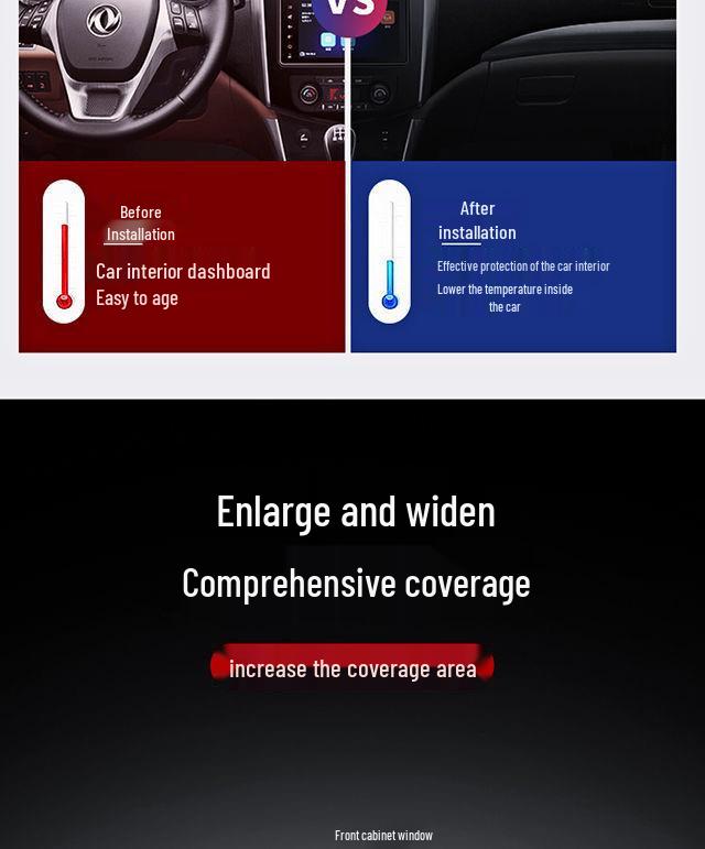 Universal Magnetic Sunshade: Thickened, Snowproof, Anti-Freeze, Light-Blocking Car Cover for Front Windshield