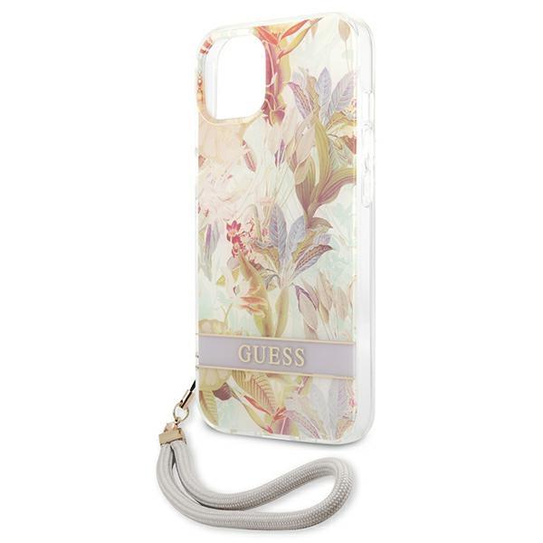 Guess Guhcp13Shflsu Iphone 13 Mini 5,4 Fioletowy/Purple Hardcase Flower Strap