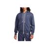 Nike Standard Issue Fz Hoodie With Solid Color Logo And Drawstring Men Outerwear Blue DQ5817-437