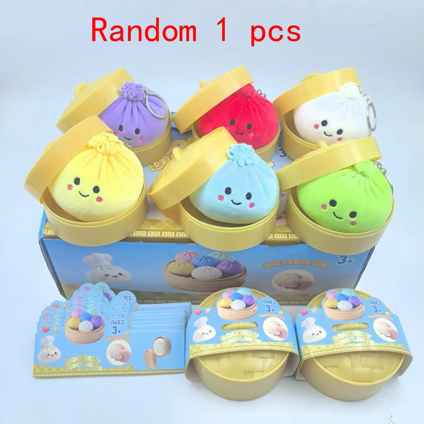 

Stress Relief Toy-Simulated Plush Dumpling & Baozi,Reusable Low Rebound Sensory Dough Ball for Relieve Anxiety & Relaxation Toy
