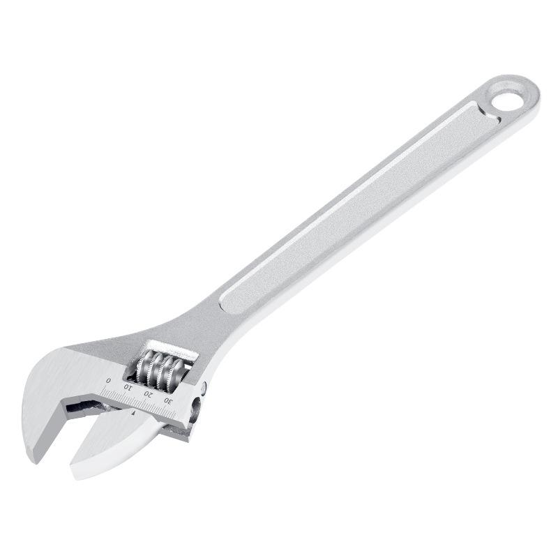Clé à molette réglable pour galvanoplastie Outil clé réglable Ménager Industriel Anti-blocage Poignée en caoutchouc Clé