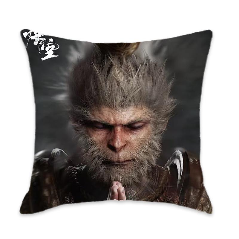Kissen der New Black Myth Wukong Serie Bequem und weich Auto Zuhause Schlafzimmer Nachttischkissen Kissen