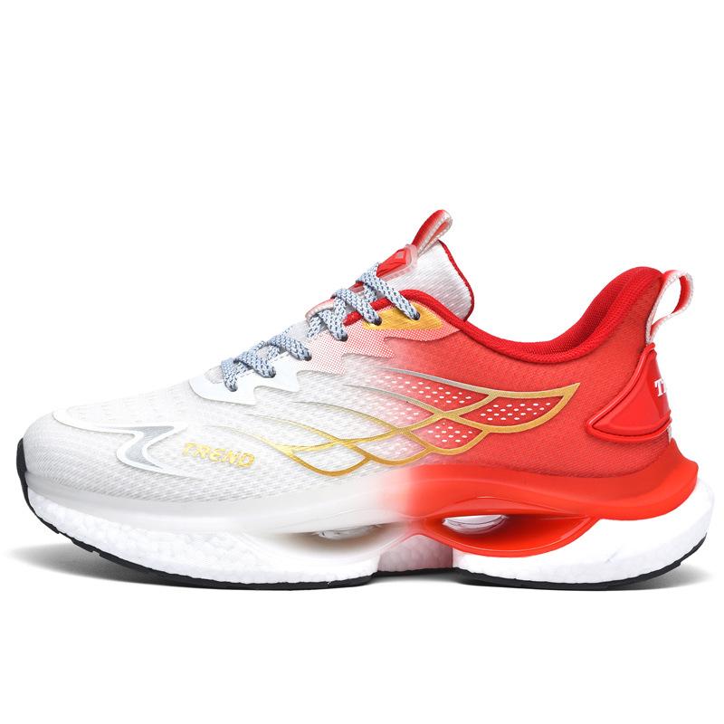 Plus Size Mesh Breathable Casual Sneaker Summer Lightweight Popcorn Sports Running Shoes Luminous Fashion Shoes