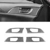 A87Q-Carbon Fiber for Subaru Impreza 2009 2010 2011 Car Inner Door Handle Panel Cover Trim Interior Accessories
