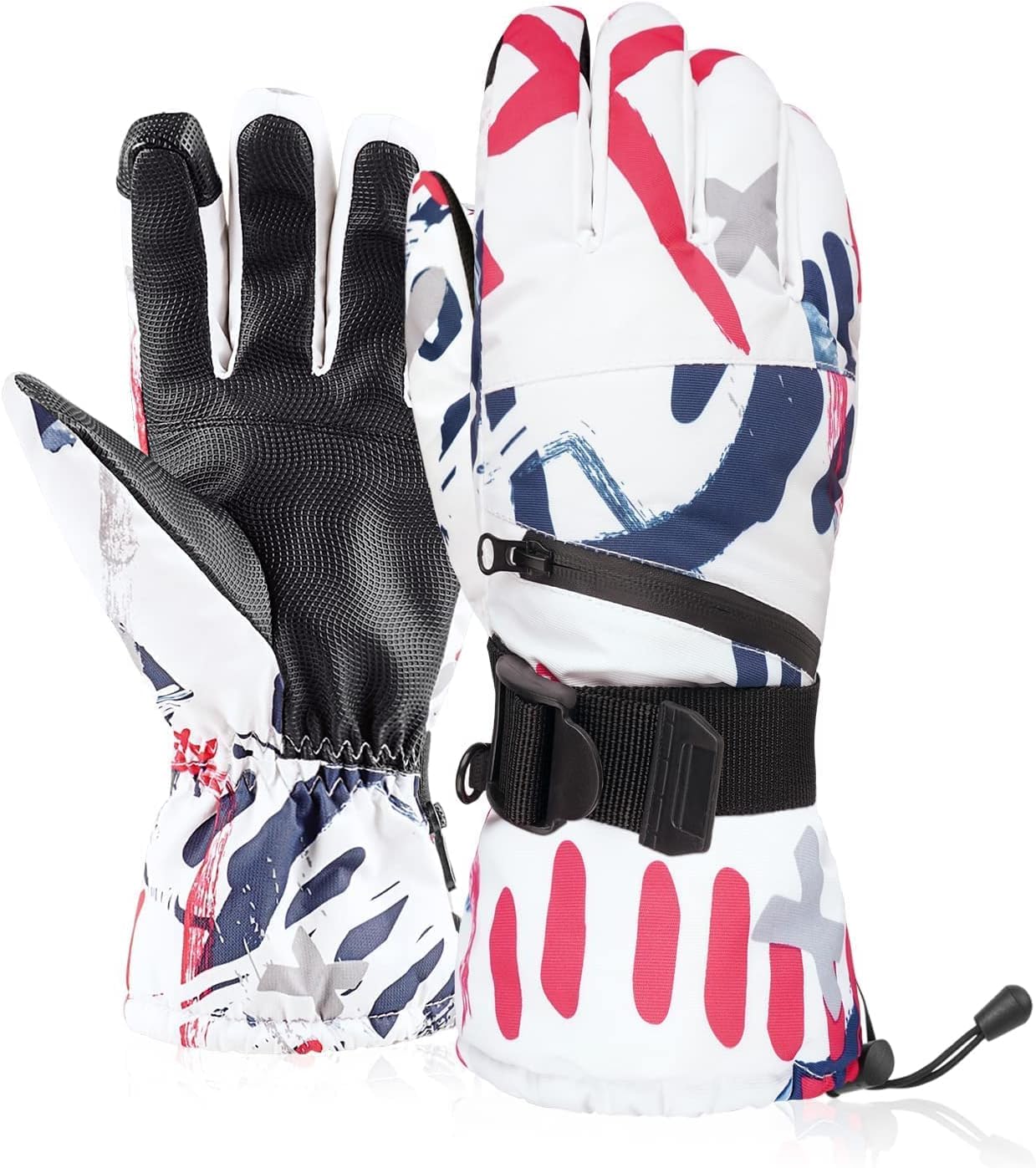 

Atercel Ski and Snowboard Touchscreen Perfect for Snow and Snow Unisex and Size Gloves, Warm, Breathable, Thick, Waterproof, Non-Slip,