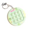 Game Machine Fidget Toy Push Bubble Console Keychain Stress Relief Mini Popping Purse Charm Backpack Bag Party Favors