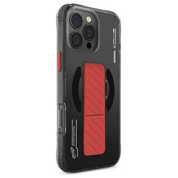 Skinarma Etui Axon Iphone 16 Pro 6.3    Magnetic Charging + Grip Stand Czarny/Black