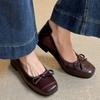 Spring Autumn Bow Women Flats Shoes Mary Janes Designer Trend New Loafers Outside Temperament Women Shoes Zapatillas