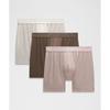 Always In Motion Mesh Boxer 5   3 Pack Walnut Crunch Ashen Rose Downtown Tan