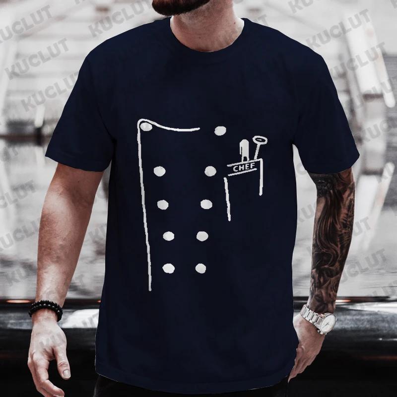 Funny Chef T Shirt Men Short Sleeve Cook Chef Tshirt Fashion Graphic Oneck Summer Short Sleeve Tee Mens Oversized Tshirts