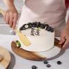 Round Marble & Acacia Wood Cake Turntable and Serving Board