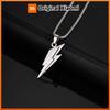 Vnox Stainless Steel Lightning Pendant Necklace, 60cm Box Chain with Lobster Clasp, Punk Waterproof Jewelry Gift for Men Women