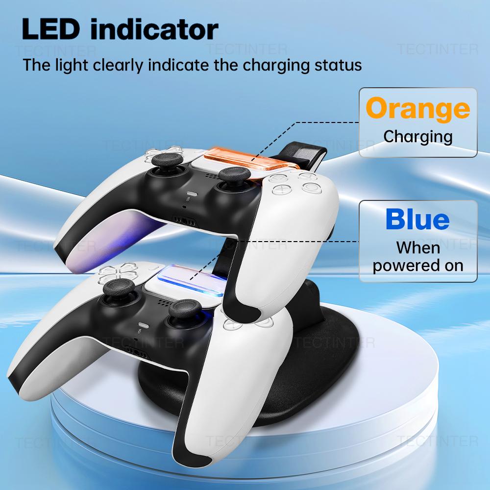 For PS5 Control Type-C Charging Stand PS5 Controller Dock Charger Station Cradle for Playstation 5 PS5 Game Accessories