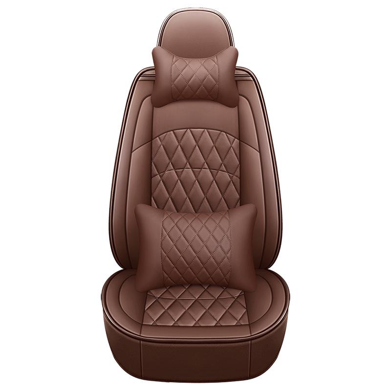 2021 Full Leather Diamond Pattern Car Seat Cushion for All Seasons