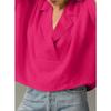 Women's, Summer New Style, Short Sleeved, Lapel, Casual, Loose Fit, Top, Solid Color Shirt