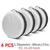 1/2/3/4PCS Car Spare Tire Cover Storage Bags Car Auto Wheel Cover Protector Vehicle Accessories Polyester Tyre Wheel Covers