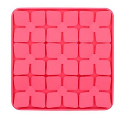 Silicone Nose Work Mat Dog and Cat Separation Anxiety Prevention Tableware, Pink
