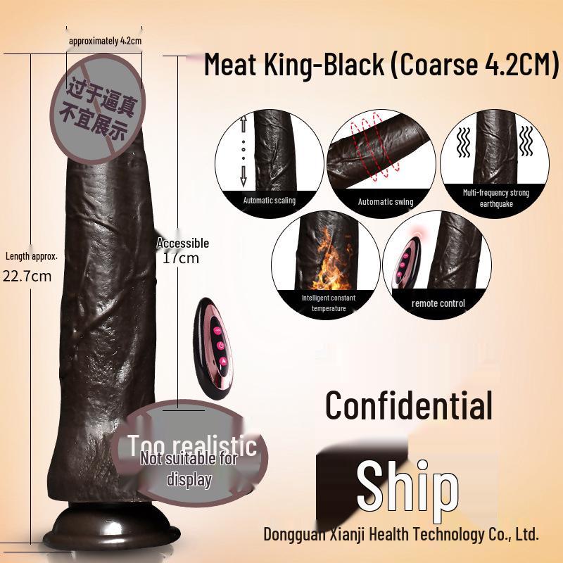 Realistic Telescopic Vibrating Dildo for Women - Adult Sex Toy