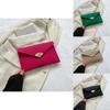 Stylish Vintage Fashionable Handheld Clutch Purse Trendy Envelope Bag For Women In Black Green Khaki Or Fuchsia Colors