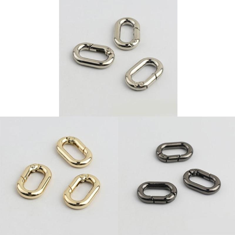 Pack of 10 Oval Necklace Clasps Multifuntional Jewelry Finding Oval Clasp Necklace Bracelet Clasp for Jewelry Making