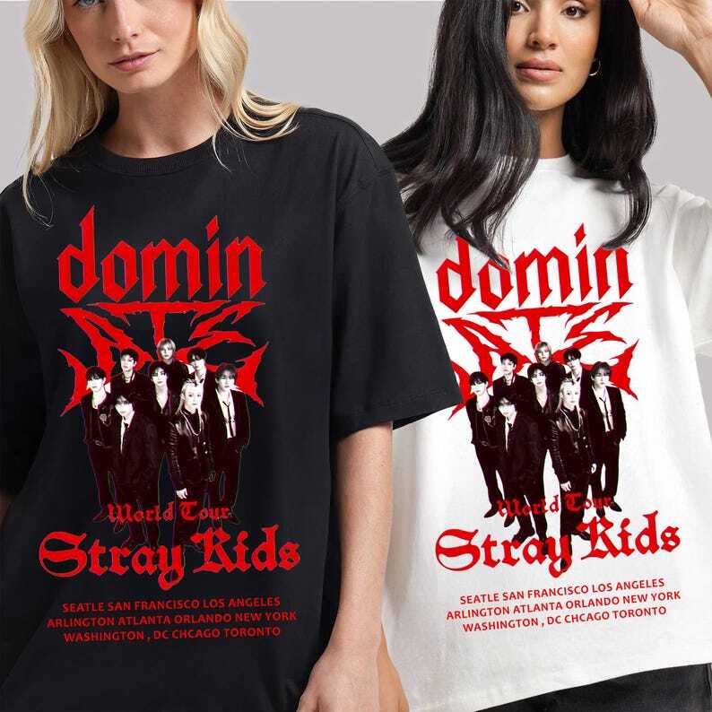 Stray Kids Tour 2026 Shirt DominATE World Tour Tee SKZ Concert Merch XXXL