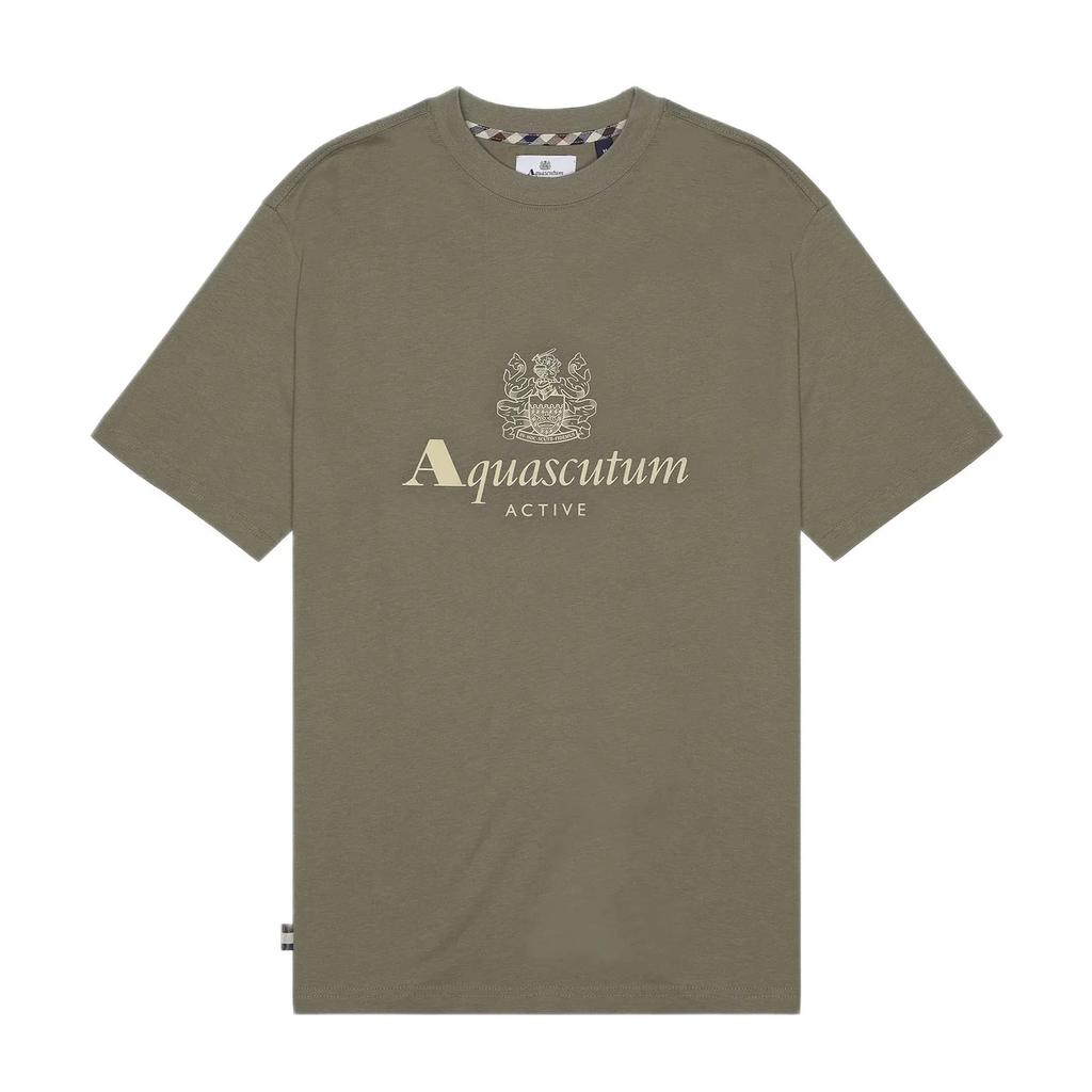 Aquascutum Tričko s velkým gumovým logem