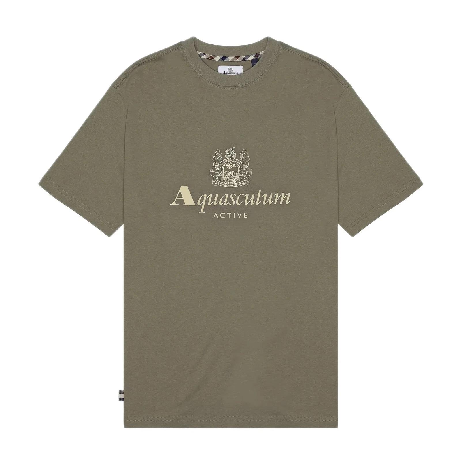 Aquascutum Big Rubber Logo T-Shirt L