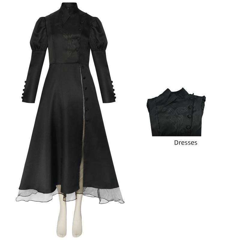Part Wicked One Cosplay Costume Dresses Trench Coat Halloween Party Dress Up
