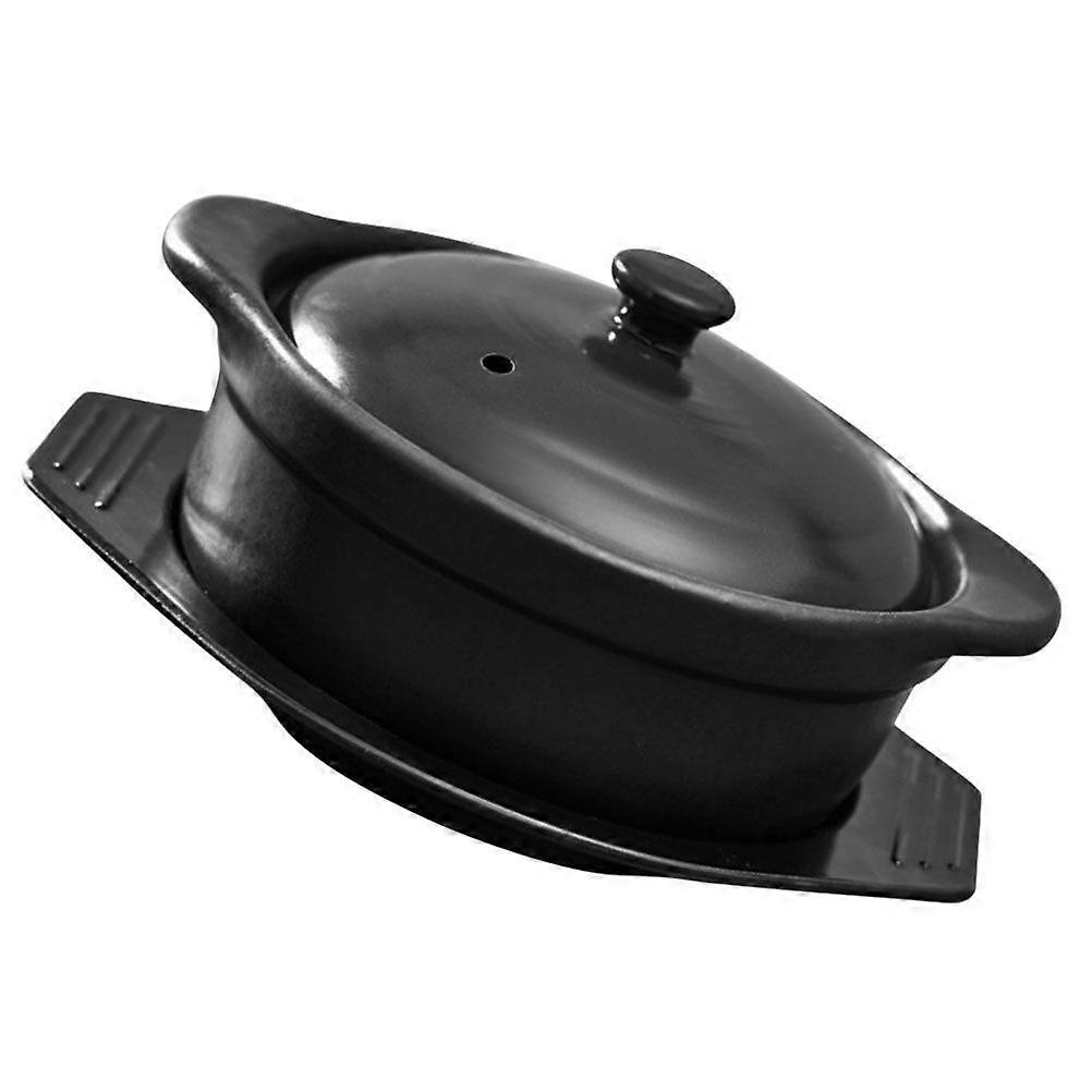 Stew Pot Ceramic Stew Pan Kitchen Stockpot Multi-functional Stewing Pot with Lid Base