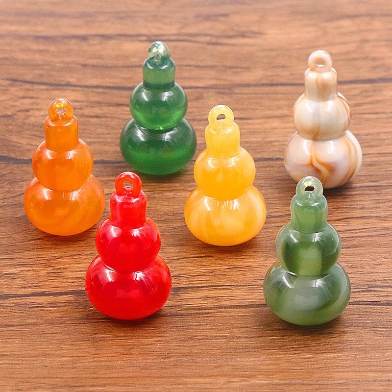 10Pcs 18X31mm DIY Resin Gourd Pendant Jewelry Accessories