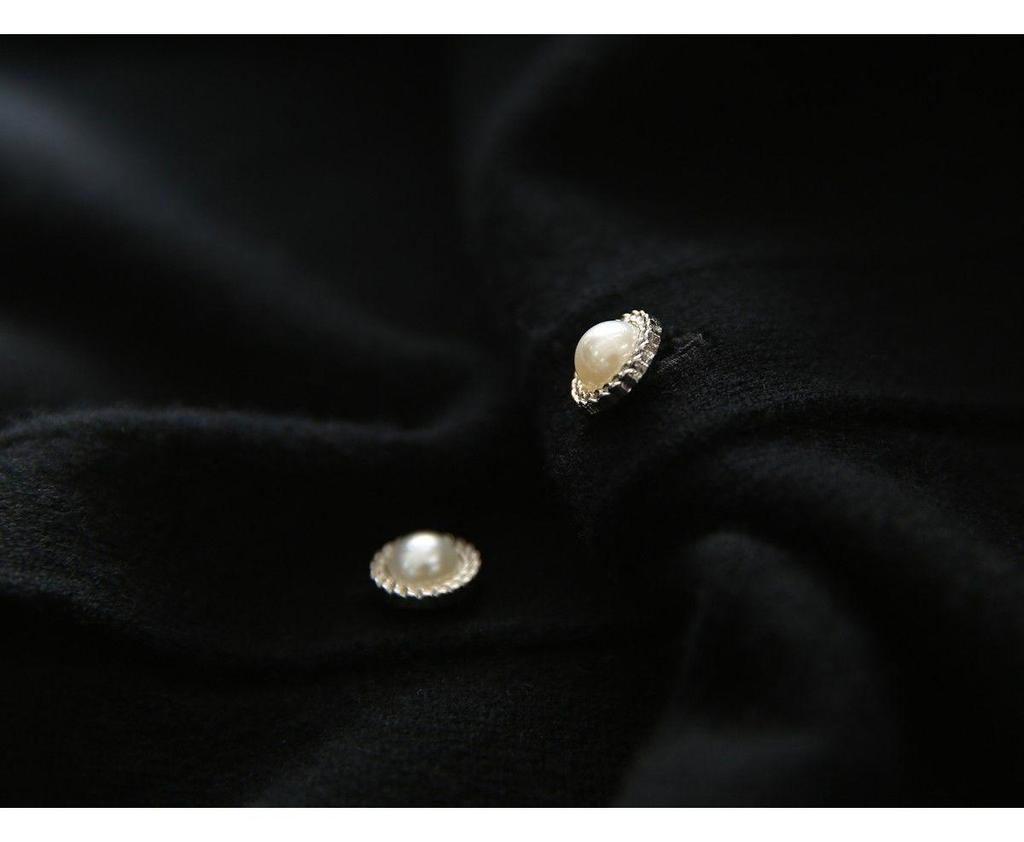 Handcrafted Women's Beaded Knit Cardigan - Spring/Autumn Long-Sleeve Sweater