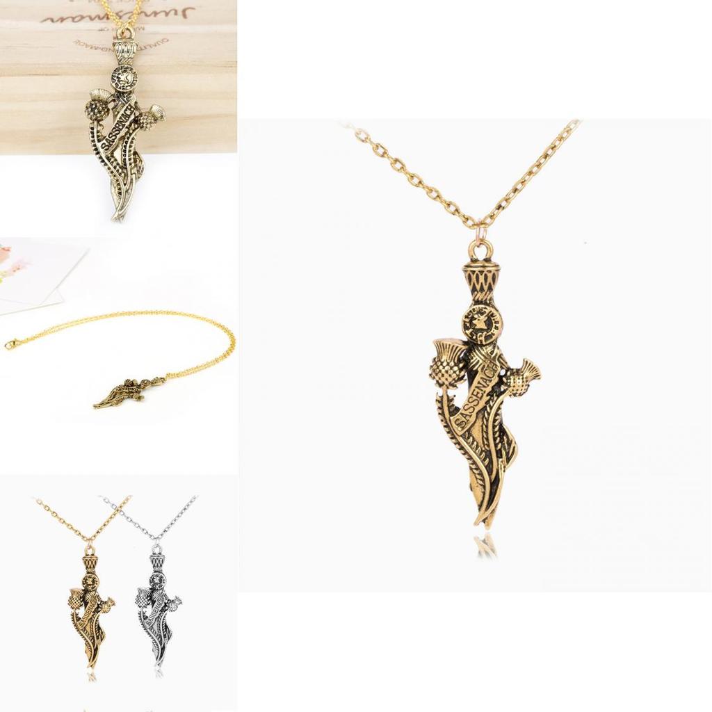 Outlander Sassenach Pendant Necklace With Alloy Craft For Gift Or Travel Souvenir