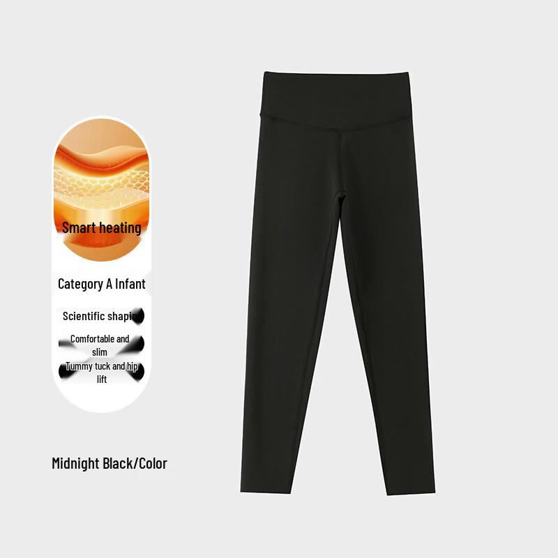 

Women s High Waist Fleece-Lined Yoga Leggings M
