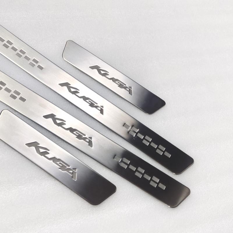 Car Accessories Stainless Steel Side Door Scuff Plate Door Sill Trim Fit For Ford Kuga Escape 2012 2013 2014 2015 2016